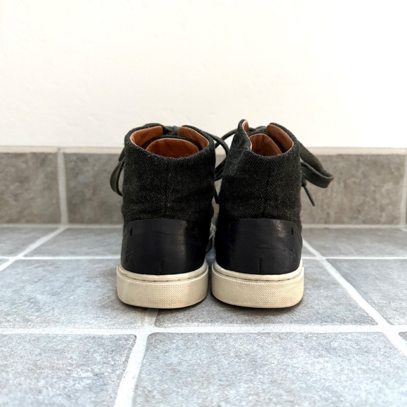 Frye Dark Green, Wool, Women’s High-Top Sneakers, Size 6.5 - Picture 5 of 7